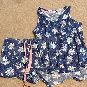 Palm Tree Pajama Set NWOT